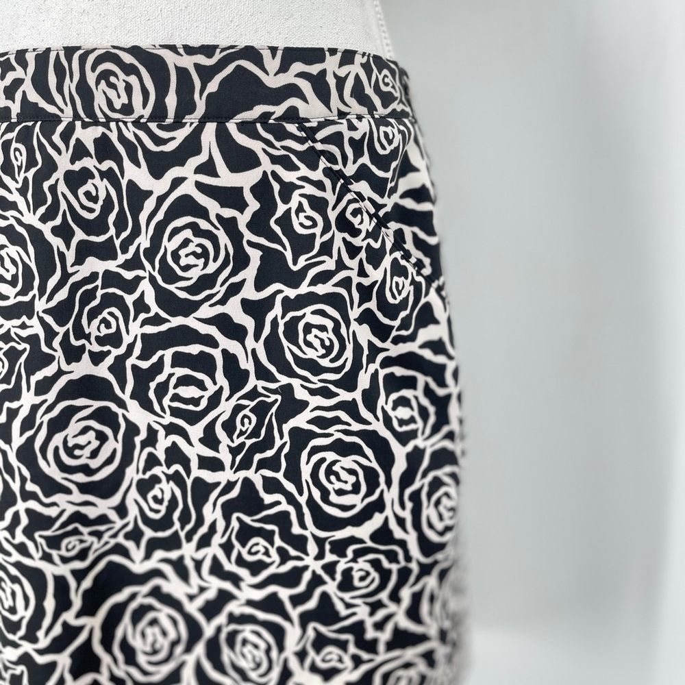 Coral Bay Black White Floral Golf Skort | Size 10 | Activewear Casual Classic - Picture 7 of 14